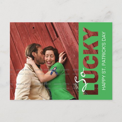 St Patricks Day Photo Postcard Template  Cut Out