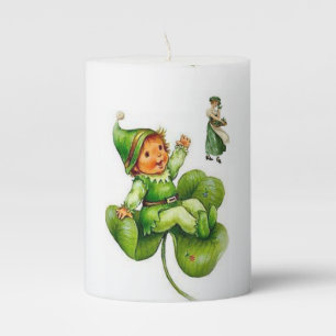 St. Patrick's Day Pilar Candle