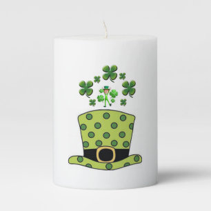 St. Patrick's Day Pilar Candle