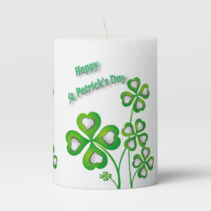 St. Patrick's Day Pilar Candle