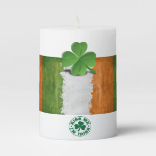 St. Patrick's Day Pilar Candle