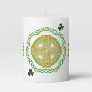 St. Patrick's Day Pilar Candle