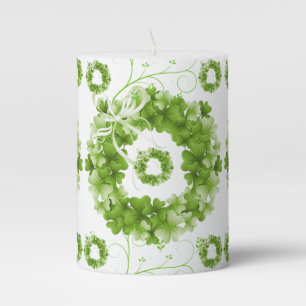 St. Patrick's Day Pilar Candle