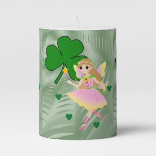 St. Patrick's Day Pilar Candle Fairy