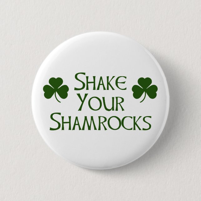 St. Patricks Day Pinback Button (Front)
