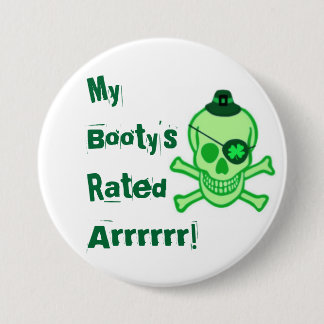 St. Patrick's Day Pirate Button
