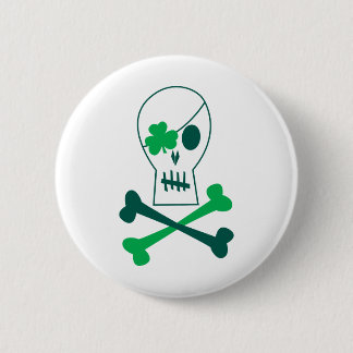 St. Patrick's Day Pirate Button
