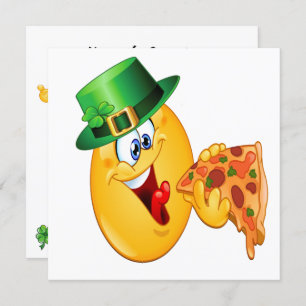 St. Patrick's Day Pizza Party Invitation