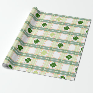 St. Patrick's Day Plaid Wrapping Paper