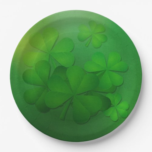 St Patricks Day Plate _ Clovers