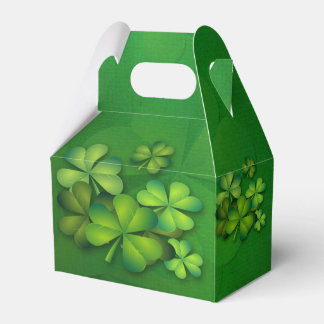 St. Patrick's Day Plate - Clovers/Shamrocks Favor Boxes
