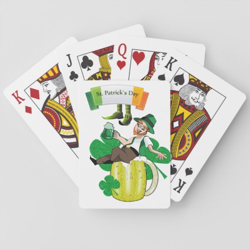 St Patricks  Day Playing Card Deck Beer
