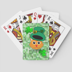 St. Patrick's Day Playing Card Deck Cat