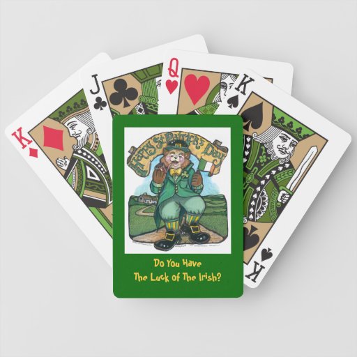 St. Patrick's Day Playing Cards | Zazzle