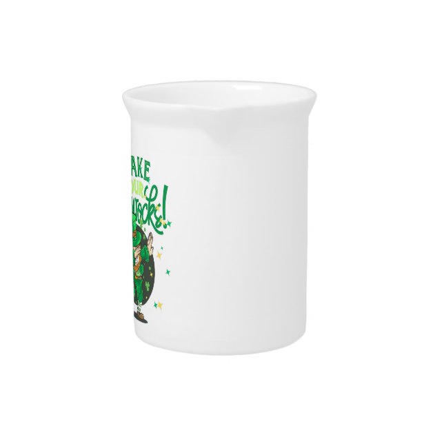 St Patricks day Porcelain Pitcher (Front)