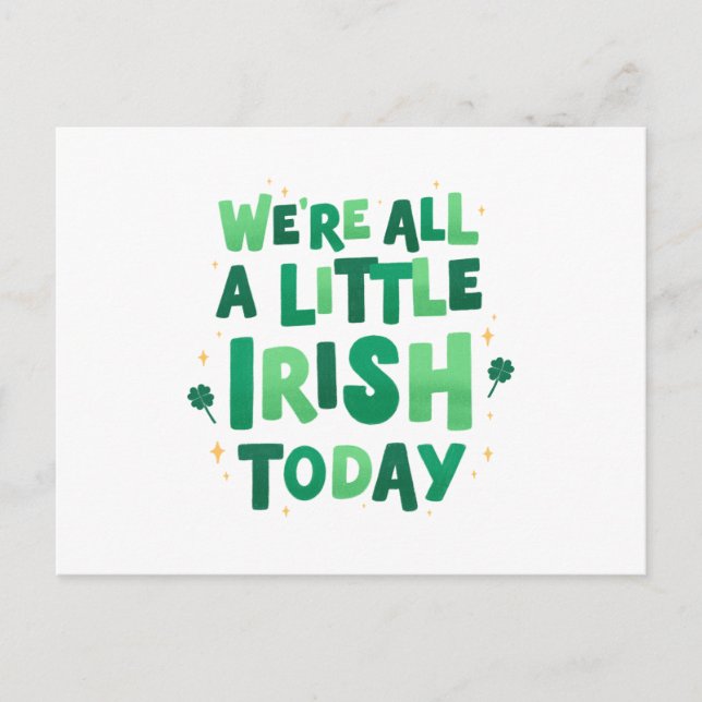 St. Patrick's Day Postcard (Front)
