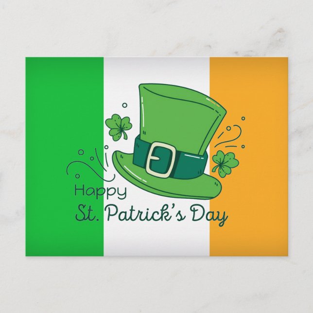 St. Patrick's Day Postcard (Front)