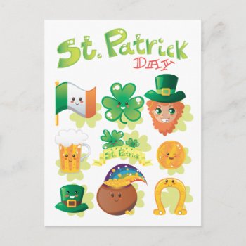 St. Patrick's Day Postcard by Kakigori at Zazzle