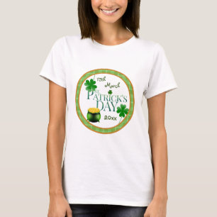St Patrick's Day Pot o' Gold Shamrock T-Shirt