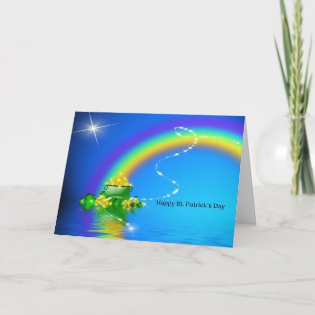 St. Patrick's Day - Pot of Gold Card (Front)