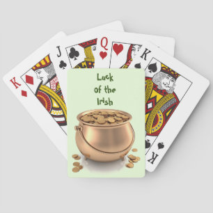ST. PATRICK'S DAY POT OF GOLD playing cards