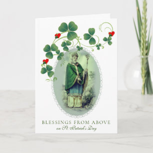 St. Patrick's Day Prayer Blessing Religious Card