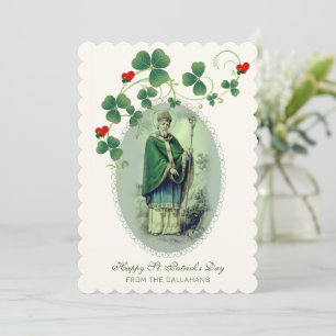 St. Patrick's Day Prayer Blessing Religious Card