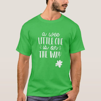 St. Patrick's Day Pregnancy Announcement Wee Littl T-Shirt