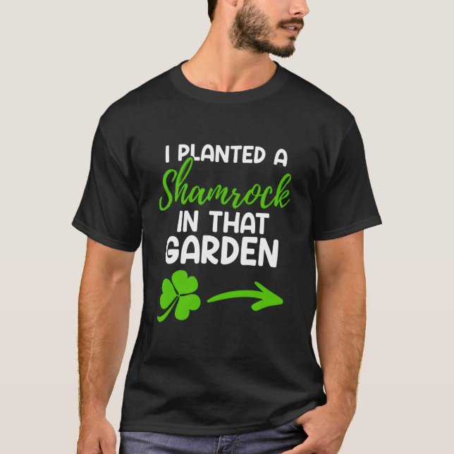 St Patricks Day Pregnancy Gender Reveal Paddys Day T-Shirt (Front)