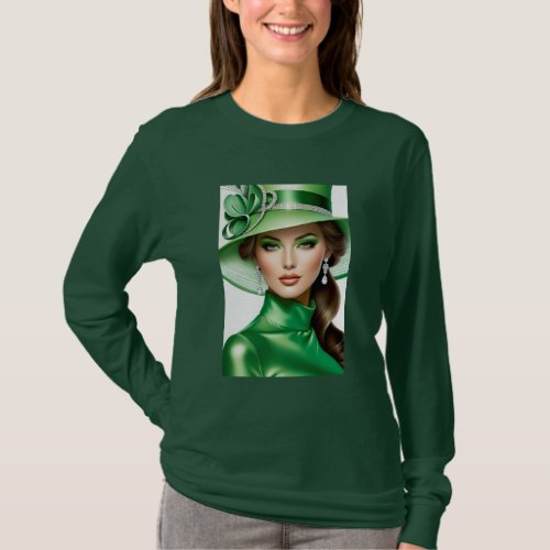 St Patricks Day Print for Confident Women T_Shirt