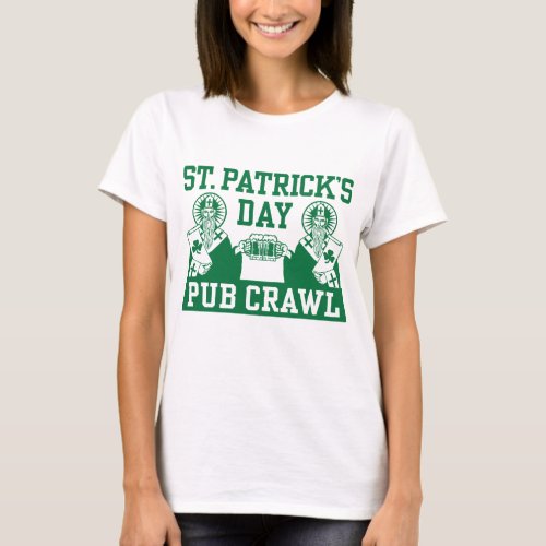 St Patricks Day Pub Crawl T_Shirt