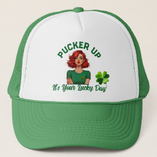 St Patrick's Day Pucker up, it’s your lucky day! Trucker Hat