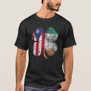 St Patricks Day Puerto Rican Ireland Flag Irish Sh T-Shirt