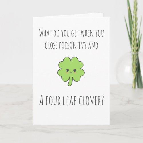 St Patricks Day Punny Card