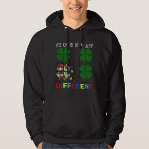 St Patricks Day Puzzle Shamrock Autism Awareness S Hoodie