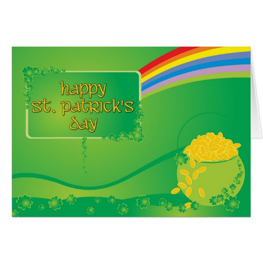 St Patrick's Day Rainbow Cards (Front Horizontal)