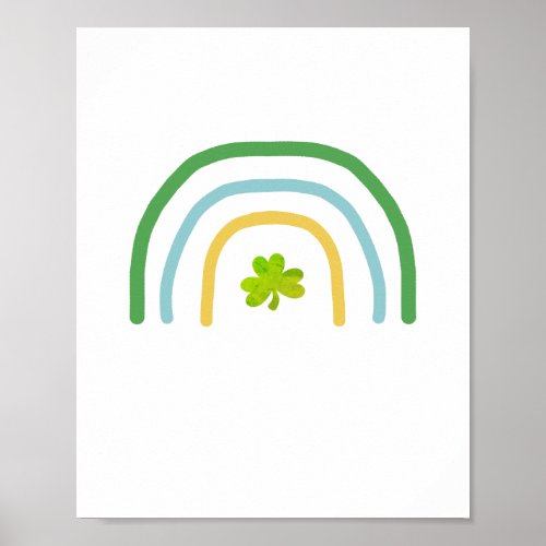 St Patricks Day Rainbow Irish  Poster