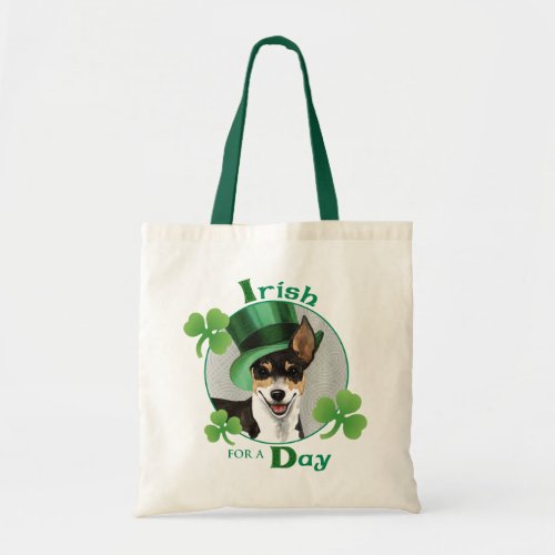 St Patricks Day Rat Terrier Tote Bag