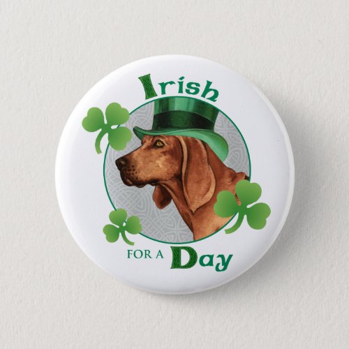 St Patricks Day Redbone Button