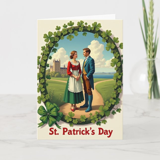 St Patricks Day Romance Card (Front)