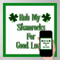 Funny Saint Patricks Day Panties Rub for Luck Thong St Patricks Paddys Irish