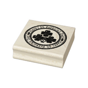 St. Patrick's Day Rubber Stamp