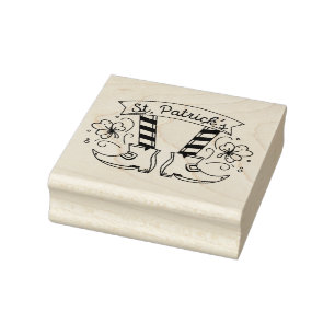 St Patrick's Day Rubber Stamp