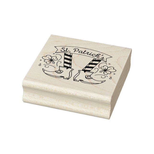 St Patrick's Day Rubber Stamp (Stamp)