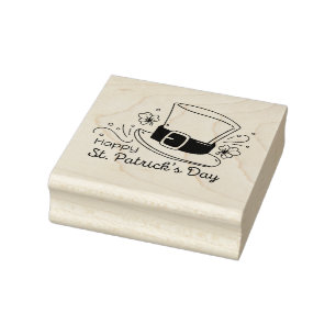 St Patrick's Day Rubber Stamp