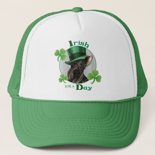 St Patricks Day Scottish Terrier Trucker Hat