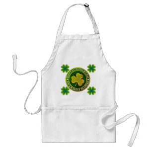 St Patrick's Day Seal Adult Apron