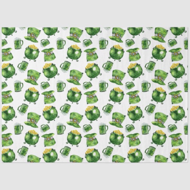 St Patricks Day Series Design 1 Tissue Paper (Front)
