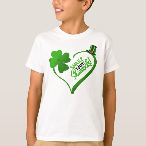St Patricks Day Shake Your Shamrocks T_Shirt