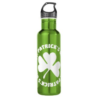 St. Patrick's Day Shamrock 24oz Water Bottle